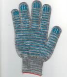 Перчатки рабочие, цв.ГРАФИТ (5 нитка, кл.10, Точка, ХБ)